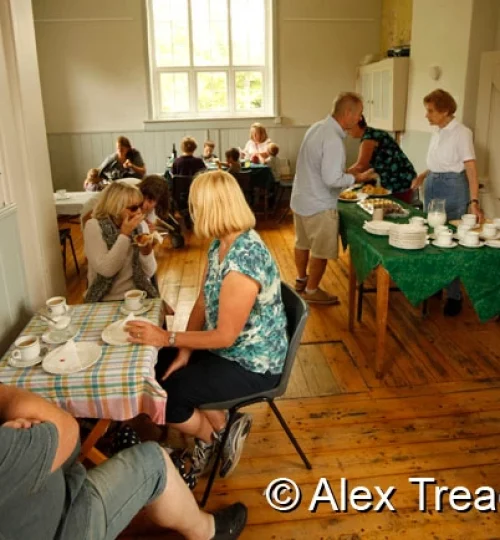 Moorlinch Summer Fete 2015 Cream teas in the Church Hall