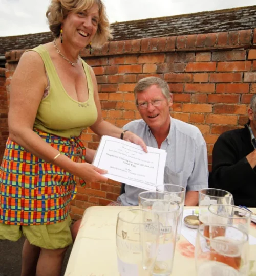 Moorlinch Summer Fete 2015 Home-brewed beer winner Gerry Corbet