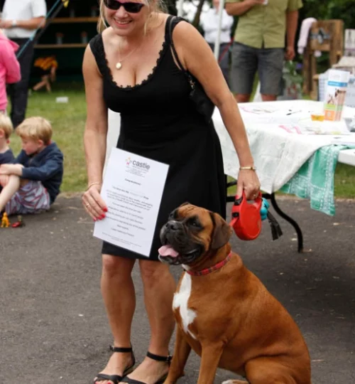 Moorlinch Summer Fete 2015 Dog competitions winner – Julie and Chelsea