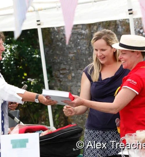 Moorlinch Summer Fete 2015 Cake competion winner Hilary McNeill